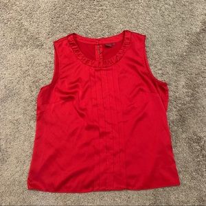 212 Collection Red Sleeveless Blouse XL